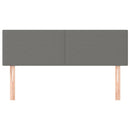 vidaXL 2 db sötétszürke szövet fejtámla 72 x 5 x 78/88 cm