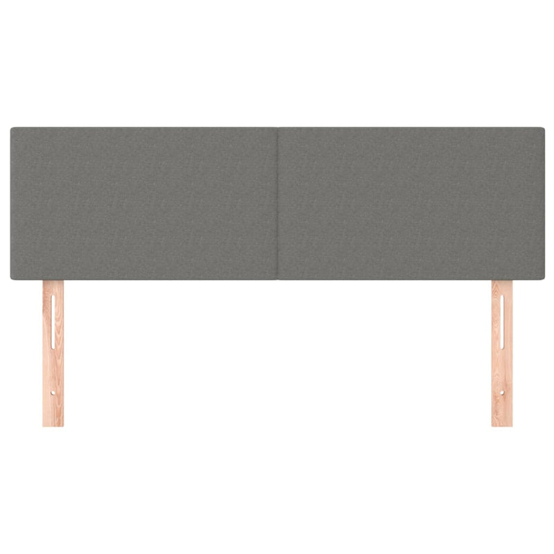 vidaXL 2 db sötétszürke szövet fejtámla 72 x 5 x 78/88 cm