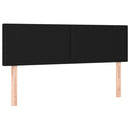 vidaXL fekete szövet fejtámla 144x5x78/88 cm