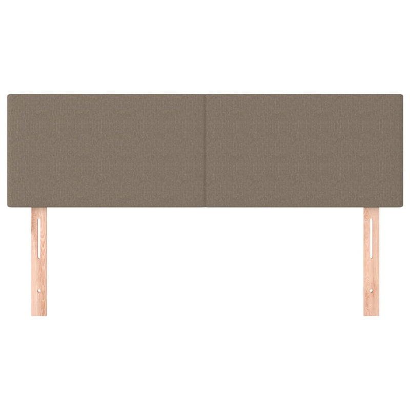 vidaXL 2 db tópszínű szövet fejtámla 72 x 5 x 78/88 cm