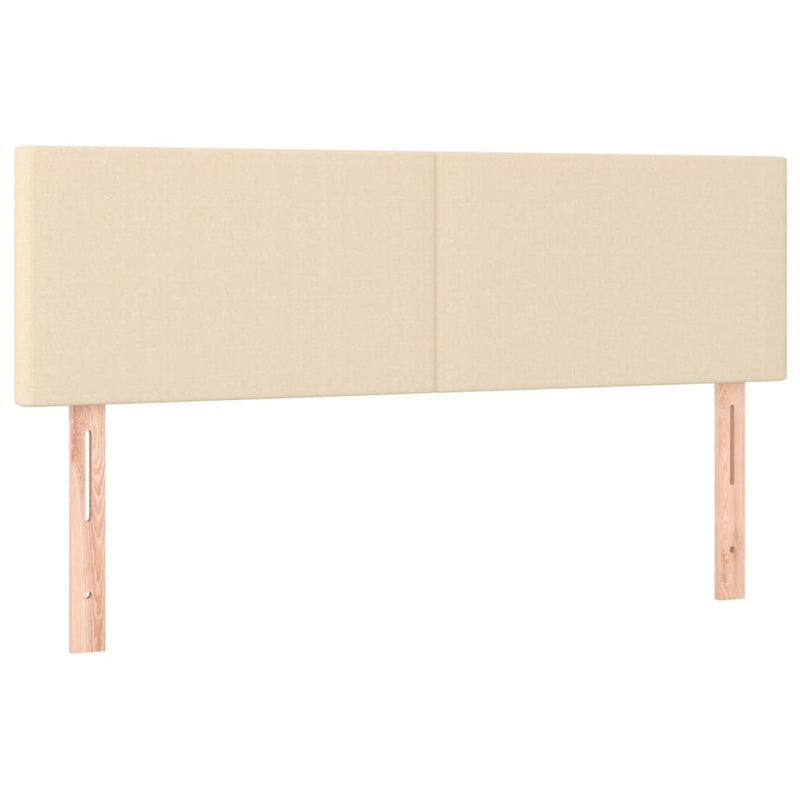 vidaXL 2 db krémszínű szövet fejtámla 72 x 5 x 78/88 cm