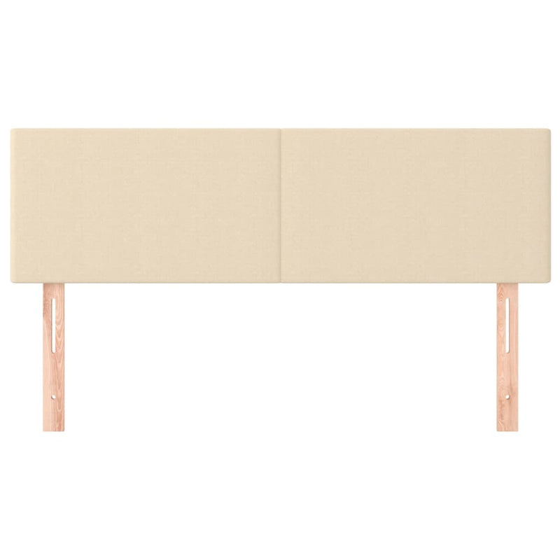 vidaXL 2 db krémszínű szövet fejtámla 72 x 5 x 78/88 cm