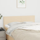 vidaXL 2 db krémszínű szövet fejtámla 72 x 5 x 78/88 cm