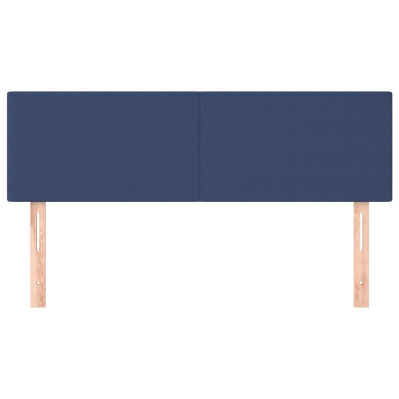 vidaXL 2 db kék szövet fejtámla 72 x 5 x 78/88 cm