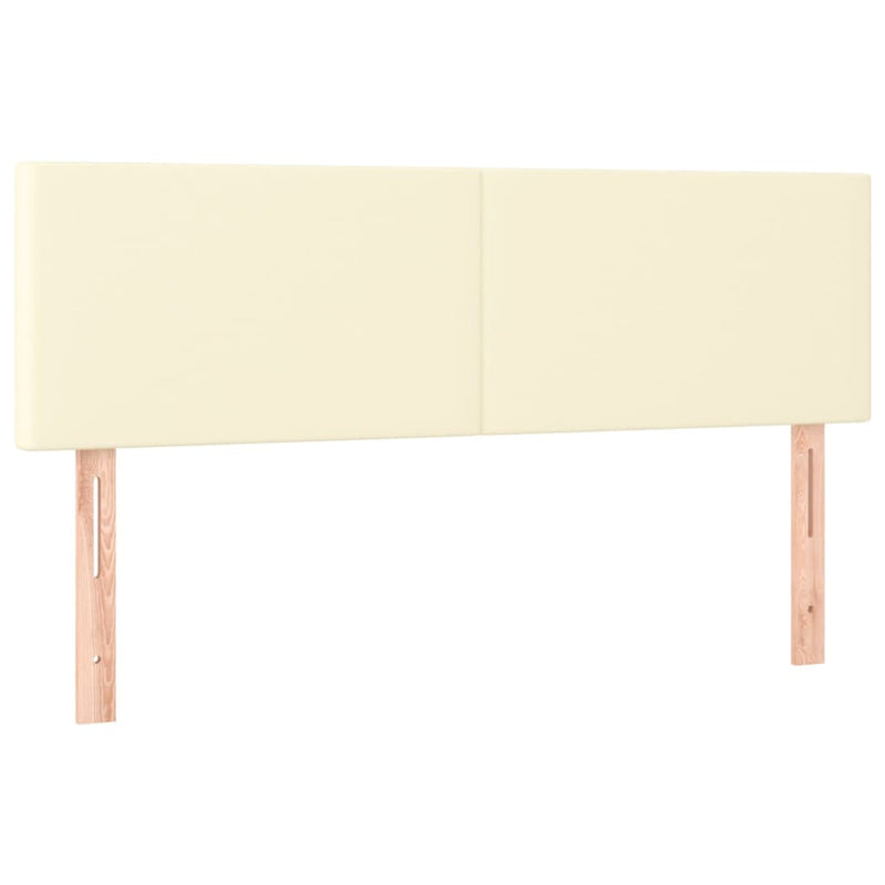 vidaXL 2 db krémszínű műbőr fejtámla 72 x 5 x 78/88 cm