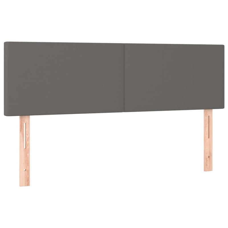 vidaXL 2 db szürke műbőr fejtámla 72 x 5 x 78/88 cm
