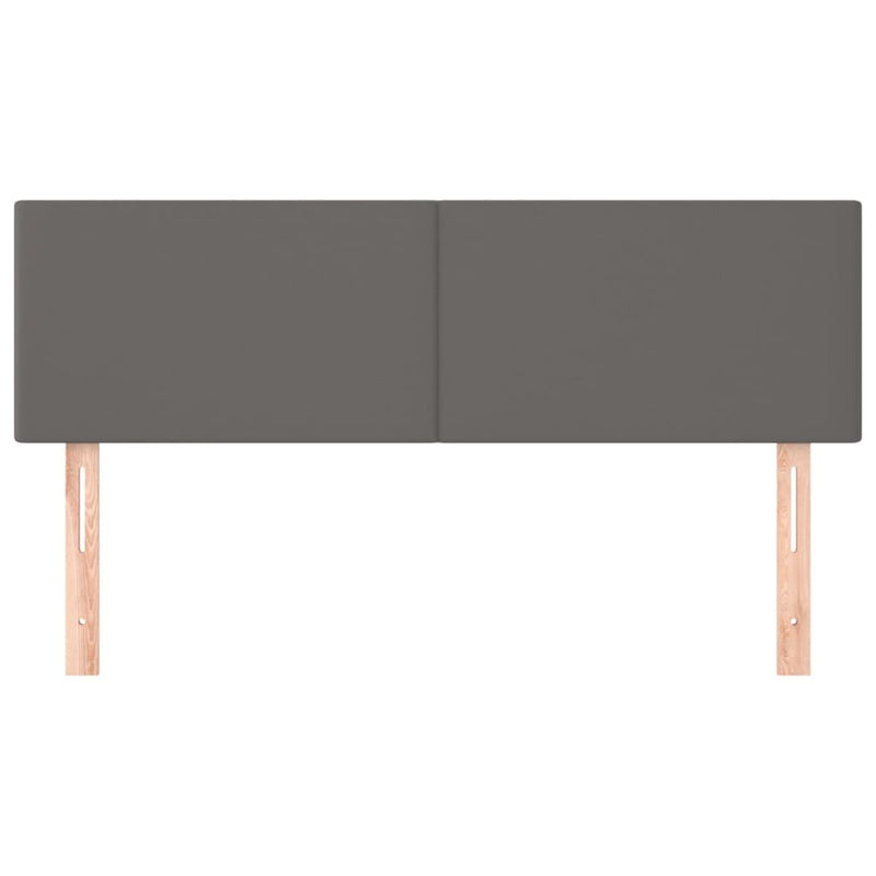 vidaXL 2 db szürke műbőr fejtámla 72 x 5 x 78/88 cm