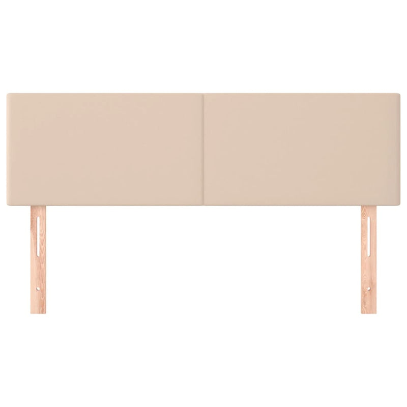 vidaXL 2 db cappuccino színű műbőr fejtámla 72 x 5 x 78/88 cm