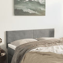 vidaXL világosszürke bársony fejtámla 144x5x78/88 cm