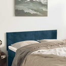 vidaXL sötétkék bársony fejtámla 144x5x78/88 cm