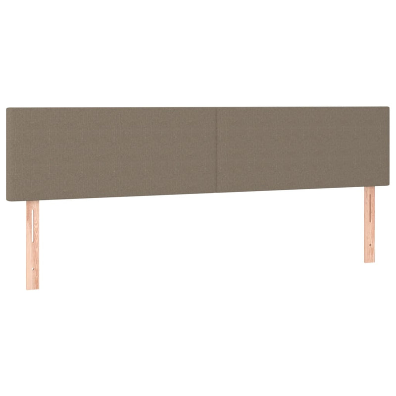 vidaXL 2 db tópszínű szövet fejtámla 80x5x78/88 cm