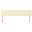 vidaXL 2 db krémszínű műbőr fejtámla 80 x 5 x 78/88 cm