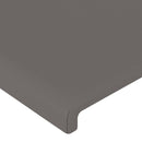 vidaXL szürke műbőr fejtámla 160x5x78/88 cm