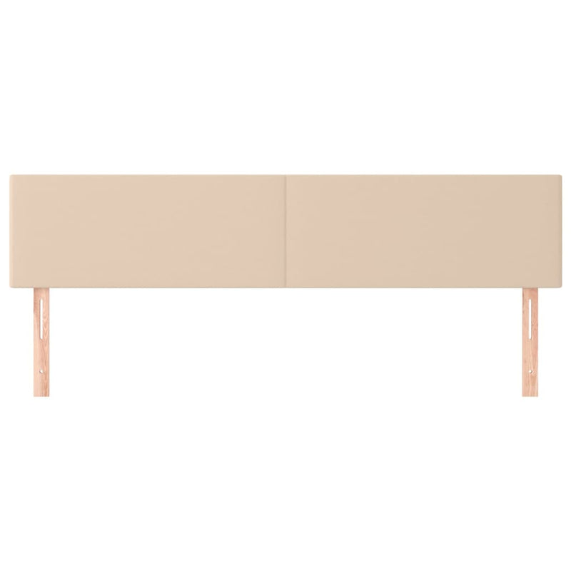 vidaXL 2 db cappuccino színű műbőr fejtámla 80 x 5 x 78/88 cm