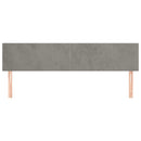 vidaXL 2 db világosszürke bársony fejtámla 80 x 5 x 78/88 cm