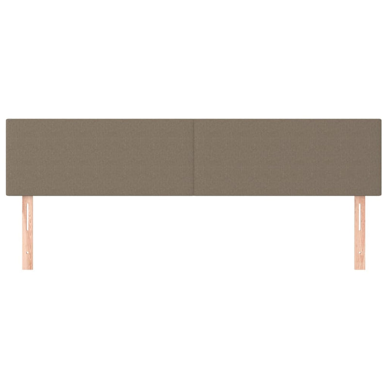 vidaXL 2 db tópszínű szövet fejtámla 90x5x78/88 cm