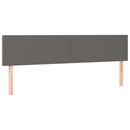 vidaXL 2 db szürke műbőr fejtámla 90x5x78/88 cm