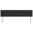 vidaXL fekete bársony fejtámla 180x5x78/88 cm
