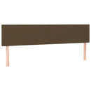 vidaXL 2 db sötétbarna szövet fejtámla 100x5x78/88 cm
