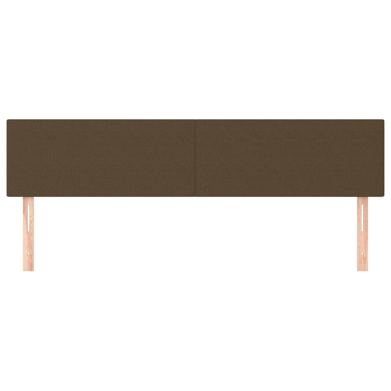 vidaXL 2 db sötétbarna szövet fejtámla 100x5x78/88 cm