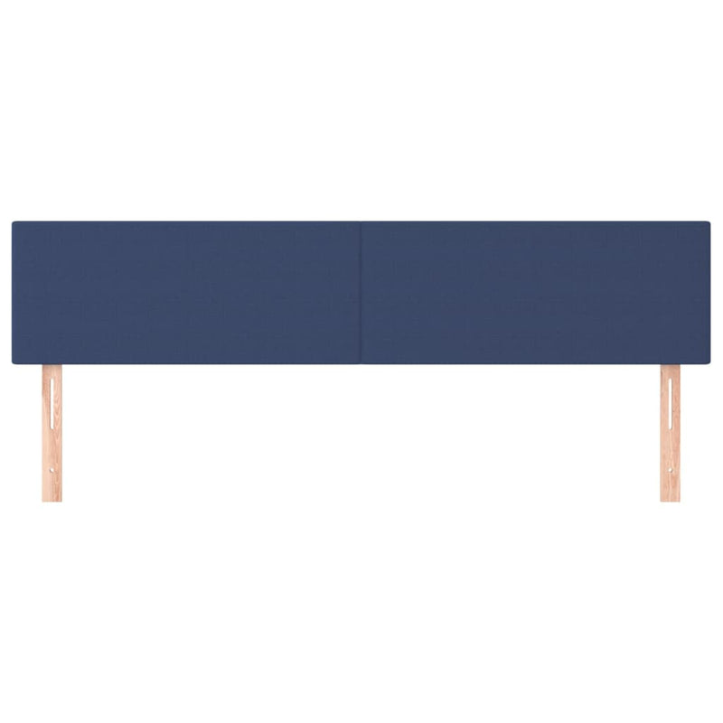 vidaXL 2 db kék szövet fejtámla 100x5x78/88 cm