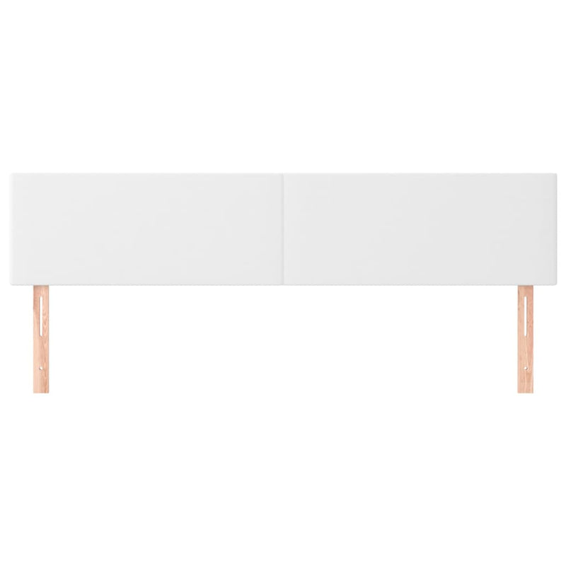 vidaXL 2 db fehér műbőr fejtámla 100x5x78/88 cm