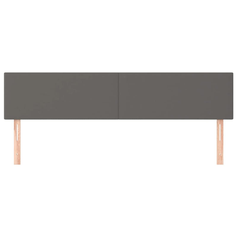 vidaXL 2 db szürke műbőr fejtámla 100x5x78/88 cm