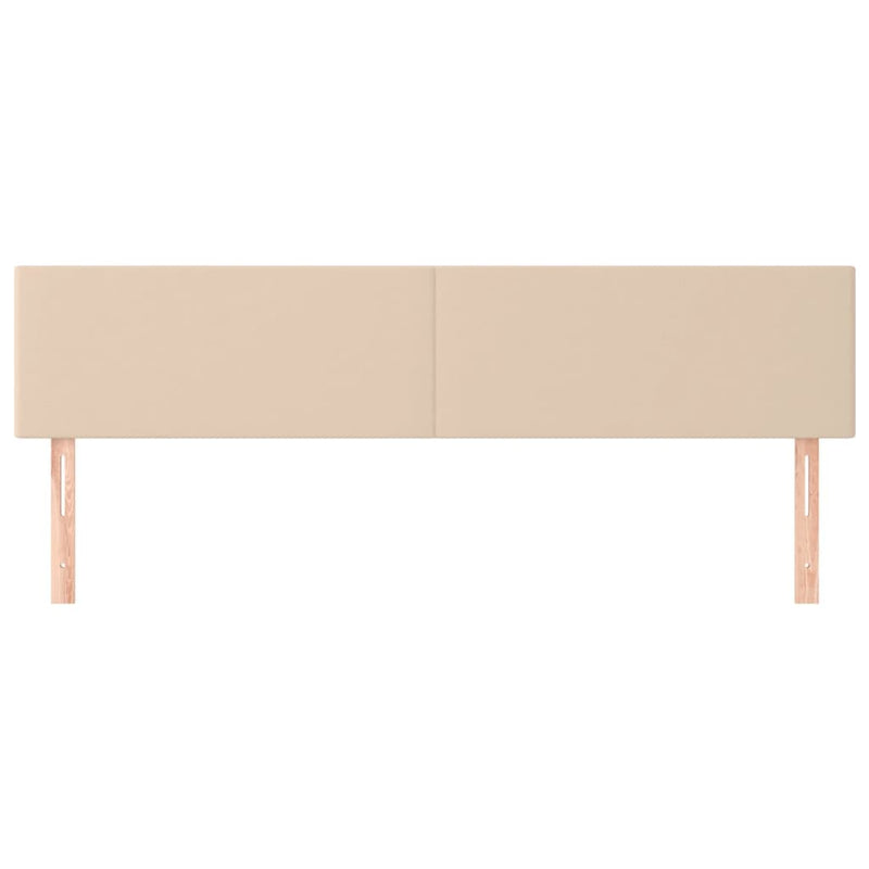 vidaXL 2 db cappuccino színű műbőr fejtámla 100 x 5 x 78/88 cm