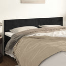 vidaXL fekete bársony fejtámla 200 x 5 x 78/88 cm