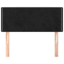 vidaXL fekete bársony fejtámla 90x5x78/88 cm