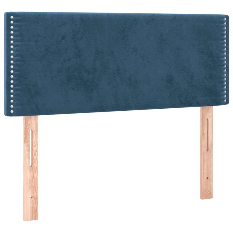 vidaXL sötétkék bársony fejtámla 90x5x78/88 cm