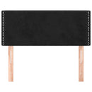 vidaXL fekete bársony fejtámla 100x5x78/88 cm