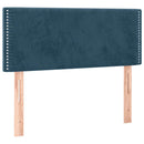 vidaXL sötétkék bársony fejtámla 100x5x78/88 cm