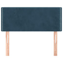 vidaXL sötétkék bársony fejtámla 100x5x78/88 cm