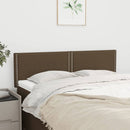 vidaXL sötétbarna szövet fejtámla 144x5x78/88 cm