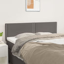 vidaXL szürke műbőr fejtámla 144x5x78/88 cm