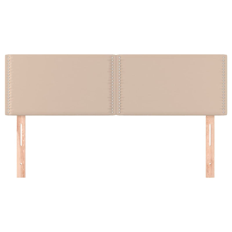 vidaXL 2 db cappuccino színű műbőr fejtámla 72 x 5 x 78/88 cm