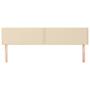 vidaXL 2 db krémszínű szövet fejtámla 80 x 5 x 78/88 cm