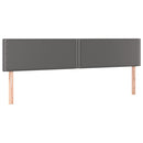 vidaXL 2 db szürke műbőr fejtámla 80 x 5 x 78/88 cm