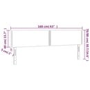 vidaXL 2 db sötétkék bársony fejtámla 80 x 5 x 78/88 cm
