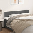 vidaXL szürke műbőr fejtámla 180 x 5 x 78/88 cm