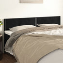vidaXL fekete bársony fejtámla 180x5x78/88 cm