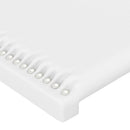 vidaXL fehér műbőr fejtámla 200 x 5 x 78/88 cm