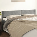vidaXL világosszürke bársony fejtámla 200 x 5 x 78/88 cm