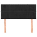 vidaXL fekete bársony fejtámla 80 x 5 x 78/88 cm