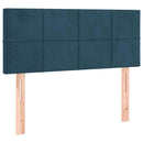 vidaXL sötétkék bársony fejtámla 80 x 5 x 78/88 cm