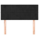 vidaXL fekete bársony fejtámla 90x5x78/88 cm