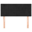 vidaXL fekete bársony fejtámla 100x5x78/88 cm