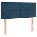 vidaXL sötétkék bársony fejtámla 100x5x78/88 cm