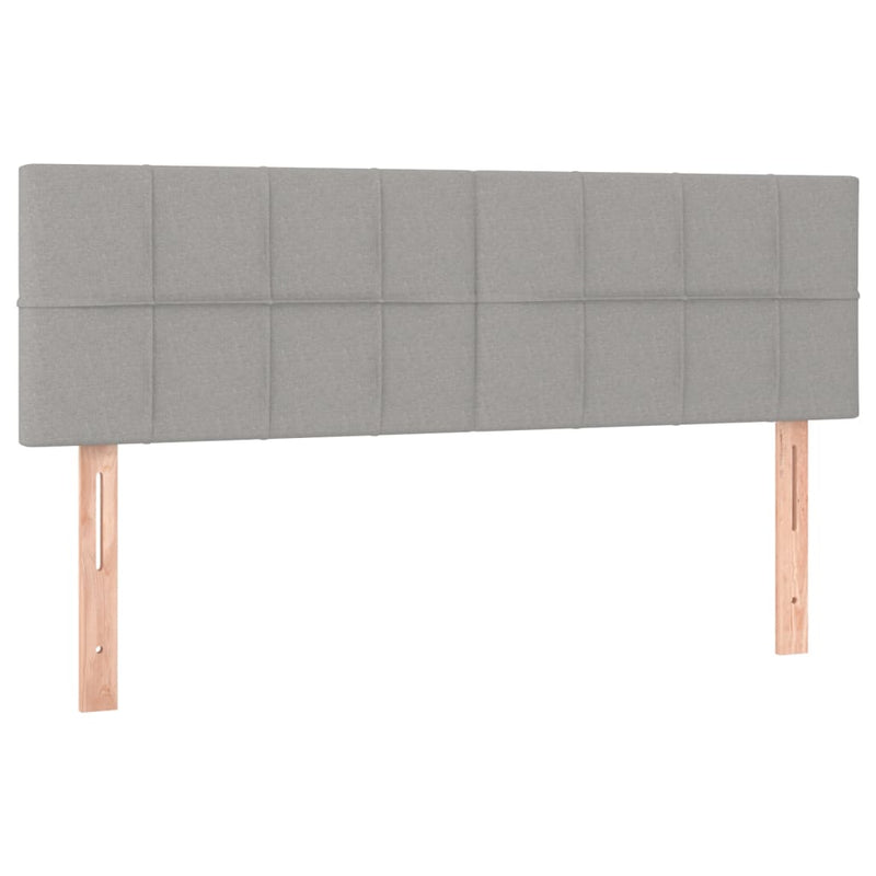 vidaXL 2 db világosszürke szövet fejtámla 72 x 5 x 78/88 cm